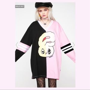 lazy oaf (esther loves oaf) split bunny jersey